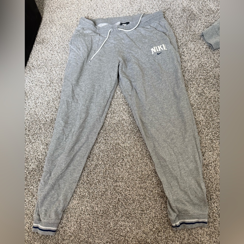 Nike Light Gray Logo Joggers